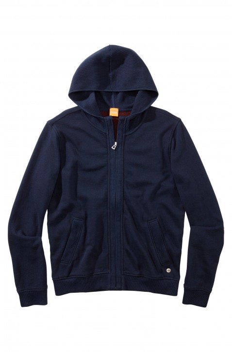 BOSS ORANGE SWEATSHIRT JACKE ZYNCHRO FARBE DUNKELBLAU 404