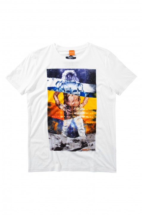 BOSS ORANGE T-SHIRT TCHALLENGER FARBE WEISS 100