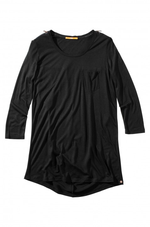 BOSS ORANGE LONGSHIRT TAZI FARBE SCHWARZ 001