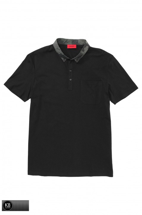 HUGO POLO SHIRT DINUIT FARBE SCHWARZ 001 GR: S