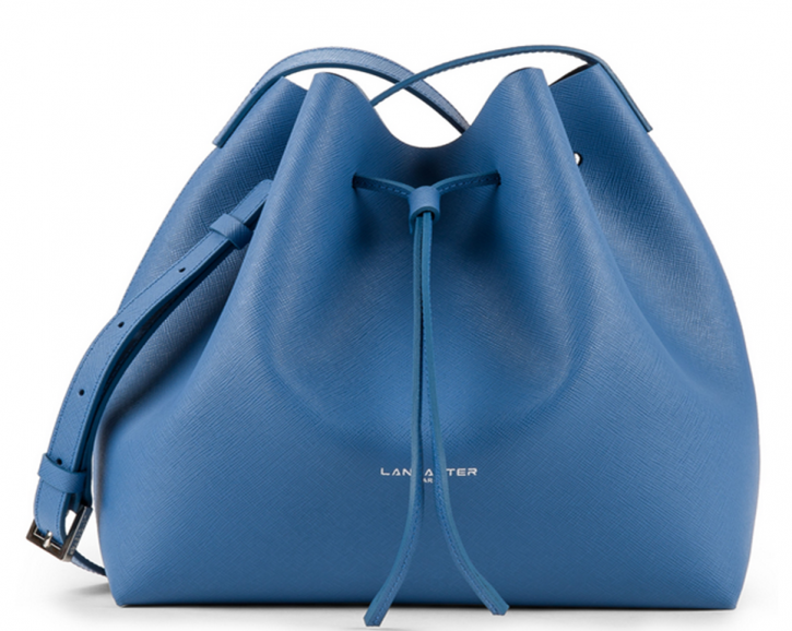 LANCASTER PUR SAFFIANO L BEUTELTASCHE LEDER FARBE 422-19 BLEU CYAN