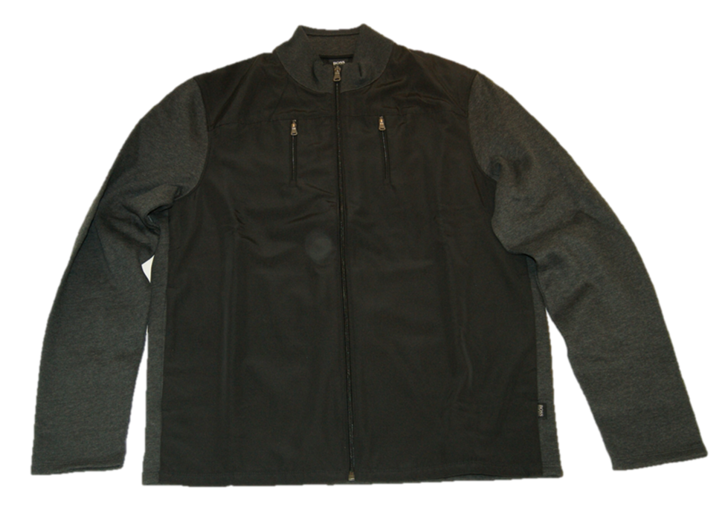 BOSS BLACK SWEATSHIRT-JACKE PIZZOLI 14 FARBE SCHWARZ 010