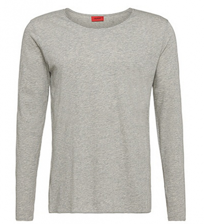 HUGO LANGARMSHIRT DOOPS FARBE HELLGRAU 061