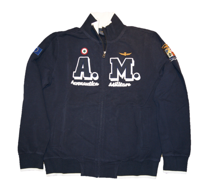 AERONAUTICA MILITARE SWEATJACKE FE 367 FARBE DUNKELBLAU 0804