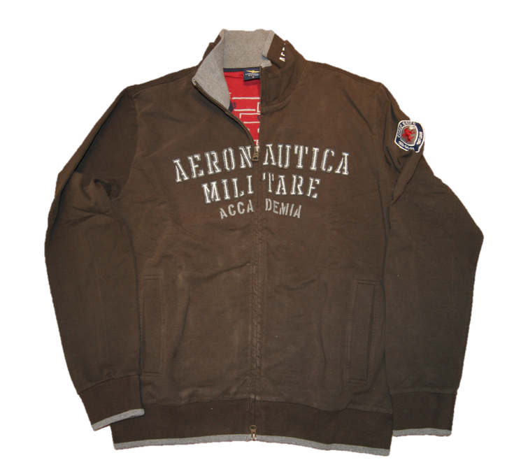 AERONAUTICA MILITARE SWEATJACKE FE 465 FARBE BRAUN 5641