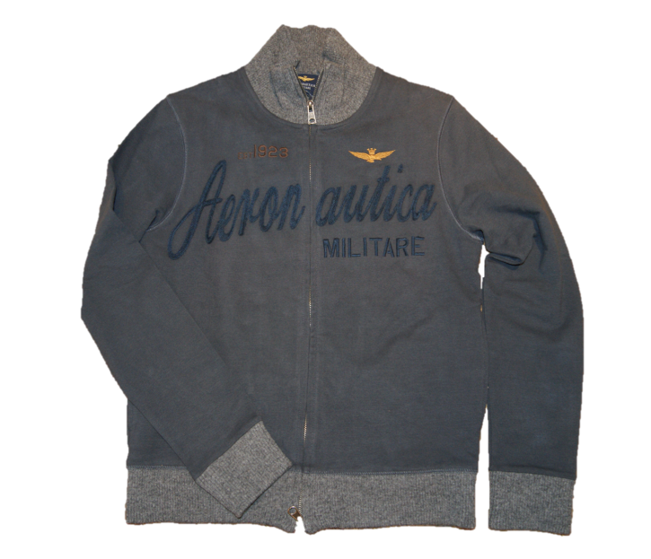 AERONAUTICA MILITARE SWEATJACKE  FE 466 FARBE GRAU 3468
