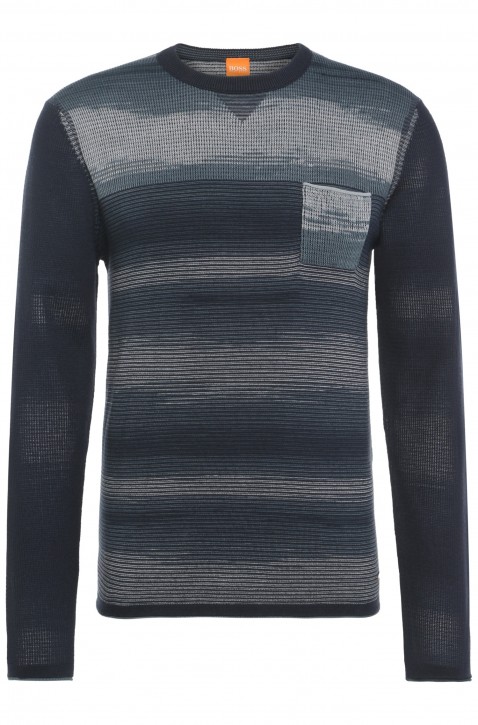 BOSS ORANGE PULLOVER ALEPJO FARBE DUNKELBLAU 404 M