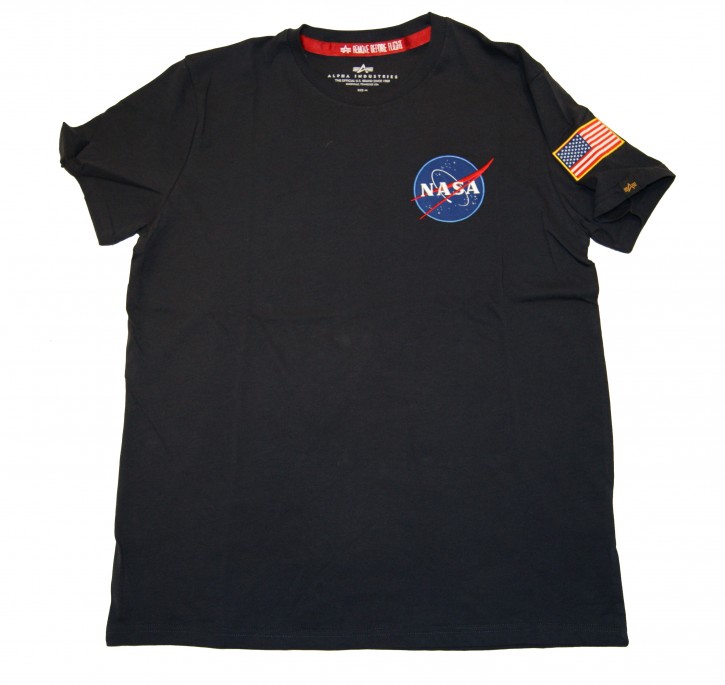 ALPHA INDUSTRIES T-Shirt space shuttle Nasa dunkelblau 07 M