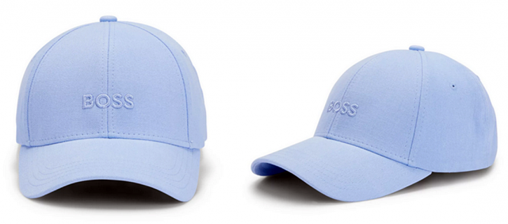 Boss Damen Cap Ari-Boss  aus Baumwoll-Twill mit Logo-Stickerei hellblau 472