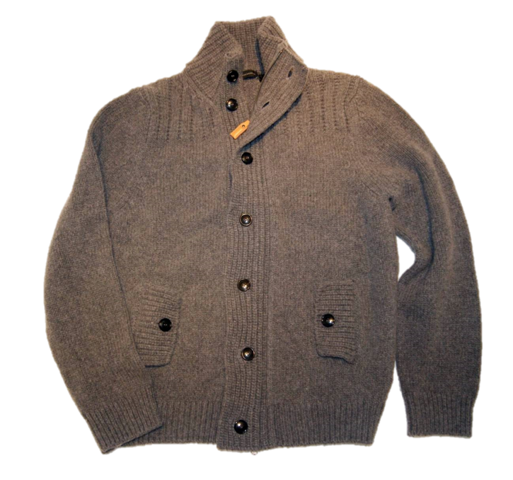 BALDESSARINI STRICKJACKE STROM FARBE GRAU