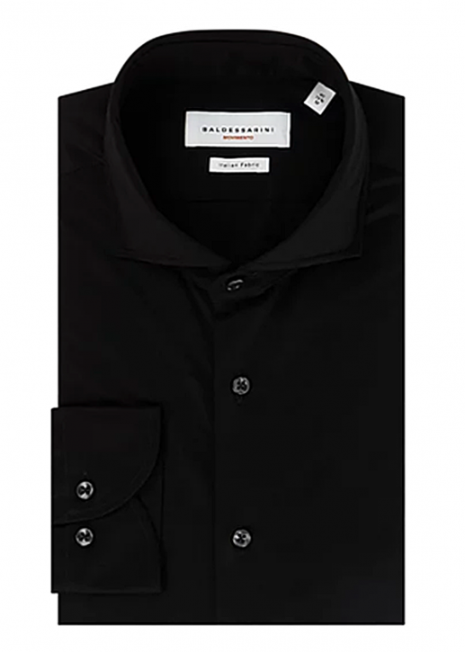 BALDESSARINI Slim Fit Freizeithemd HENRY M aus Jersey Farbe schwarz 9000 M