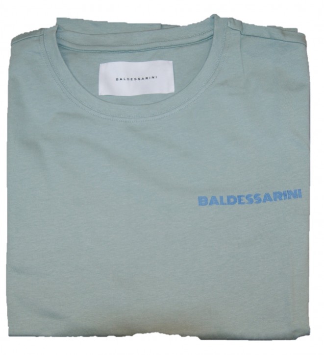 BALDESSARINI Herren Rundhals T-Shirt BLD-Tempo mit Logo Farbe mint grün M