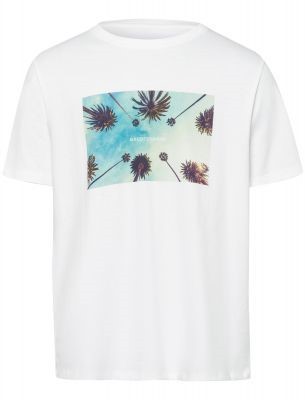 BALDESSARINI T-Shirt Tony Modern Fit mit Art Print weiß 1020 M