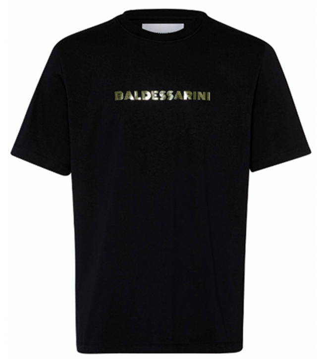 BALDESSARINI T-Shirt BLD-THORE Modern Fit mit Logo Print schwarz 9301