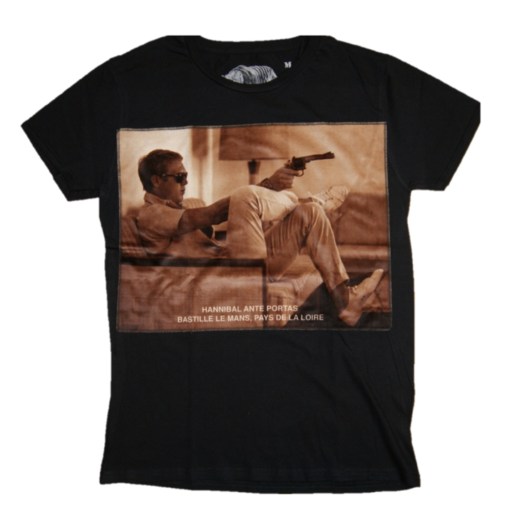 Bastille Rive Droit T-Shirt HANNIBAL ANTE PORTAS  aus hochwertiger Baumwolle schwarz 001 M