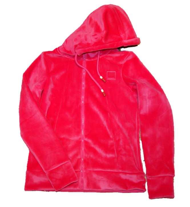BENCH Fleeceshirt HER FLEECE ZIP THROUGH HOODY mit Kapuze und Tunnelzug Farbe pink