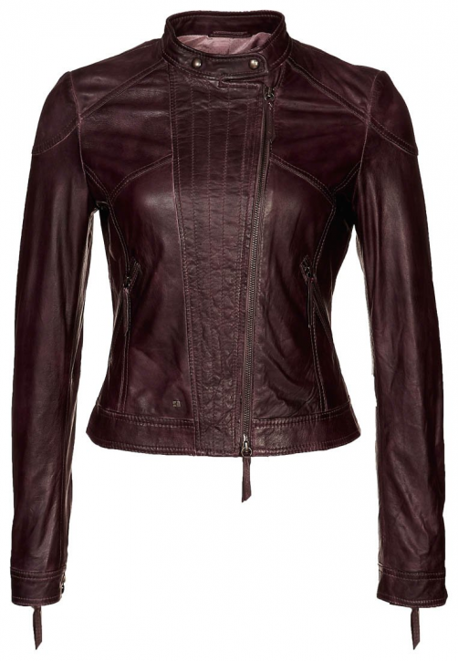 BOSS ORANGE WOMAN LEDERJACKE JILLIE FARBE 025 dark grey GR: 34