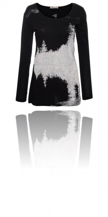 BOSS ORANGE LANGARMSHIRT TOLINA FARBE SCHWARZ 001