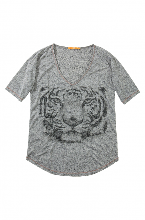 BOSS ORANGE T-SHIRT TAISY FARBE GRAU 030