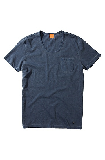 BOSS ORANGE T-SHIRT TAXES FARBE DUNKELBLAU 415 GR:S