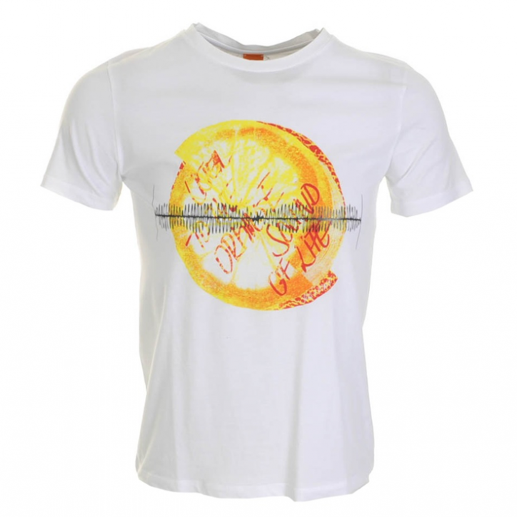 BOSS ORANGE T-SHIRT TEOS 2 FARBE WEISS 100