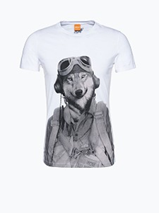 BOSS ORANGE T-SHIRT TORNADO 2 FARBE WEISS 100