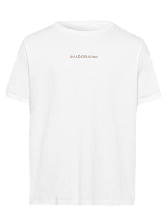 BALDESSARINI Rundhals Shirt TED Regular Fit mit Logo star white 1020 M