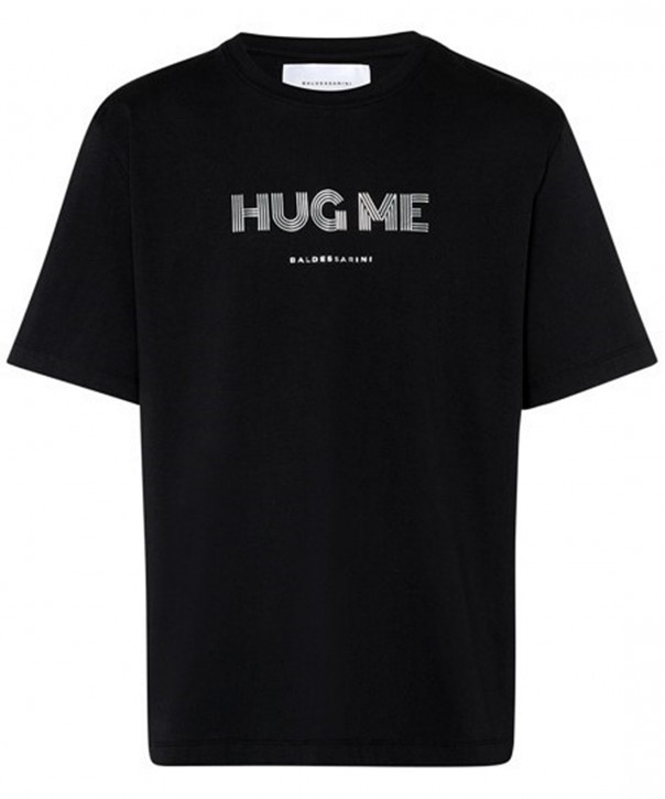BALDESSARINI T-Shirt BLD-TRUST Modern Fit mit HUG ME Applikation schwarz 9301