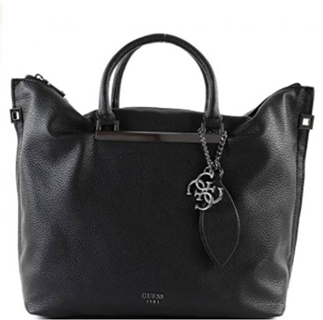 GUESS Schulter und Handgelenkstasche LOU LOU Farbe schwarz