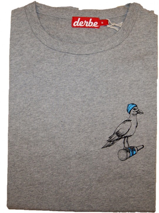DERBE T-Shirt Sturmmöve Mono Farbe 021-grey malange