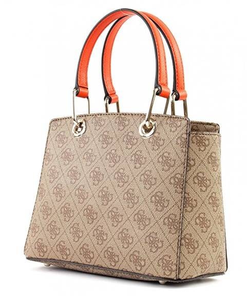 GUESS Schultertasche Jacqui Hobbo Brown Multi