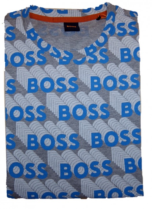 Hugo Boss Herren T-Shirt TAllover Blau 041