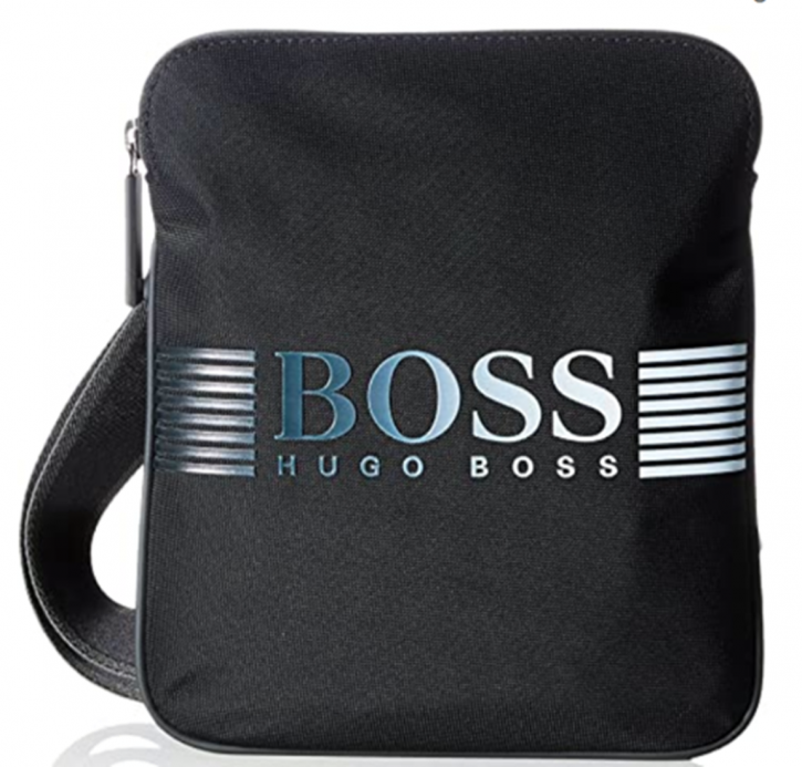 HUGO BOSS Umhängetasche Pixel DD_S zip env aus recyceltem Nylon mit Dégradé-Logo  schwarz 001
