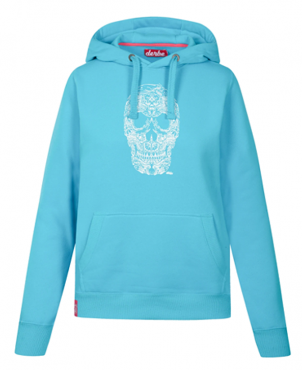 Derbe Damen Pullover Hoodie Kapuzenpullover Sweater Fishskull RIVER BLUE 0150