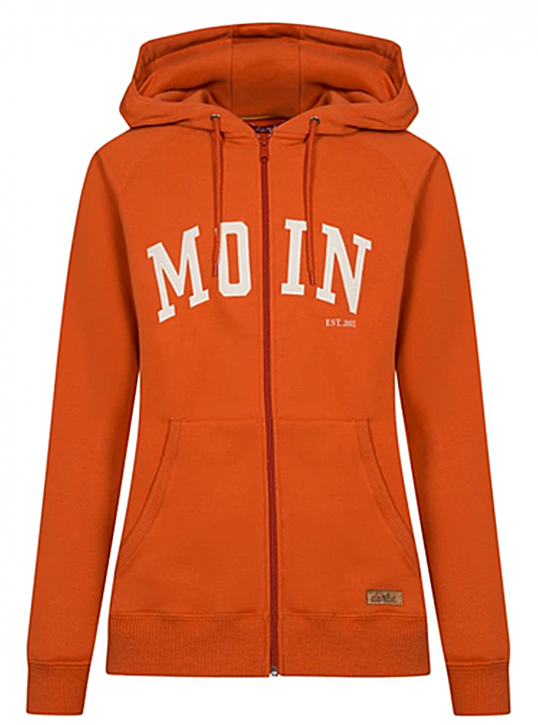 DERBE Frauen Kapuzen-Sweatshirtjacke ZHD-Moin 03246-ochre