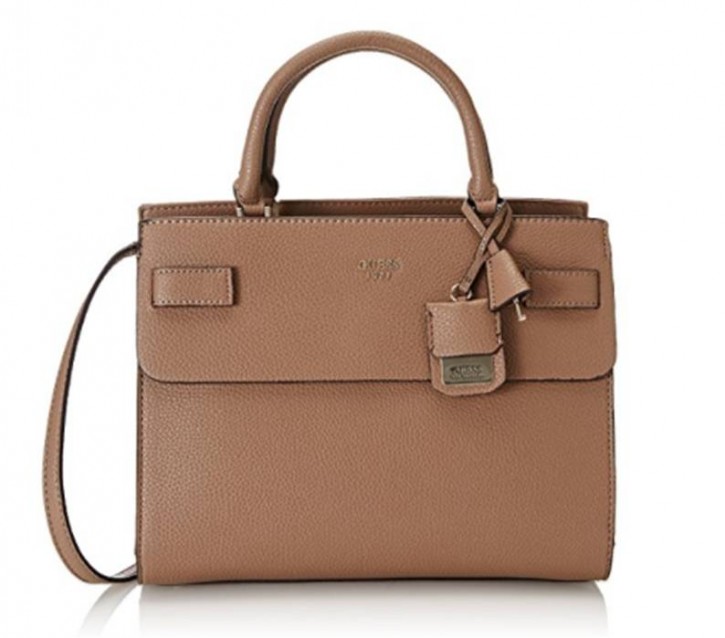 GUESS Handgelenk und Schultertasche CATE Farbe taupe