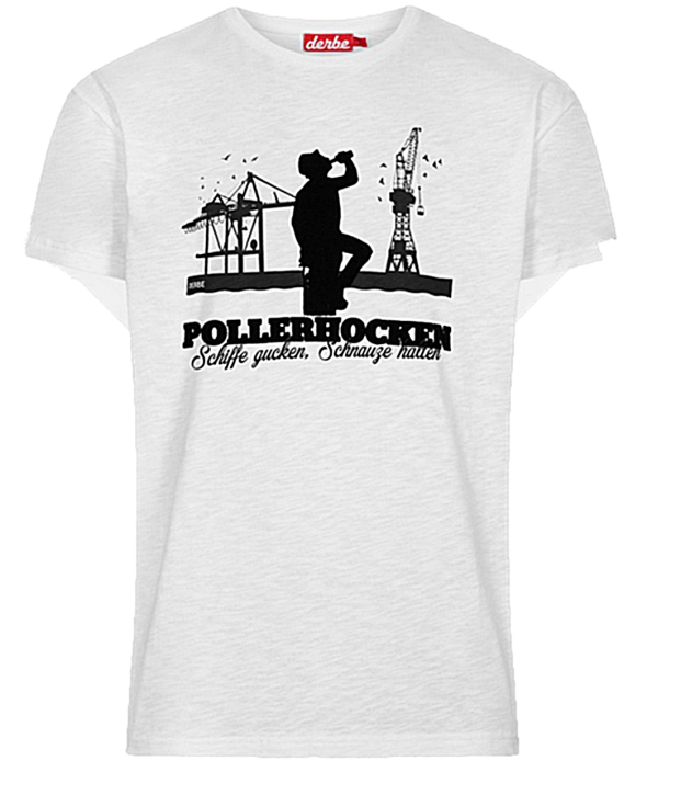 DERBE Herren T-Shirt Pollerhocken Farbe white 020