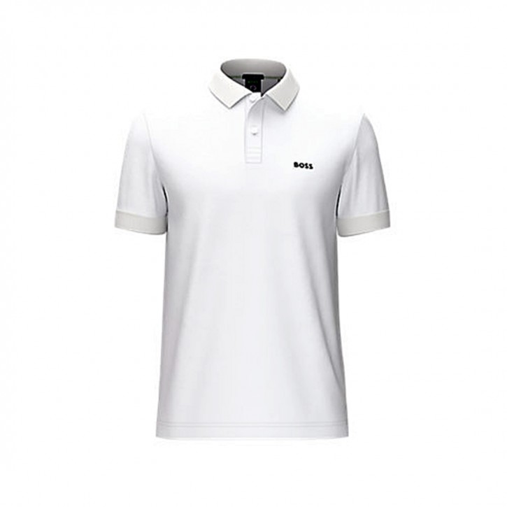Boss Regular-Fit Poloshirt Piro aus Baumwolle Weiß 100 XXXL
