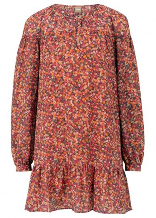 Boss Hugo Boss Relaxed-Fit Tunikakleid C_Dalya mit floralem Print multicolour 961
