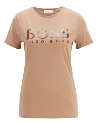 HUGO BOSS T-Shirt C_Elogo aus Bio-Baumwolle mit Logo-Print