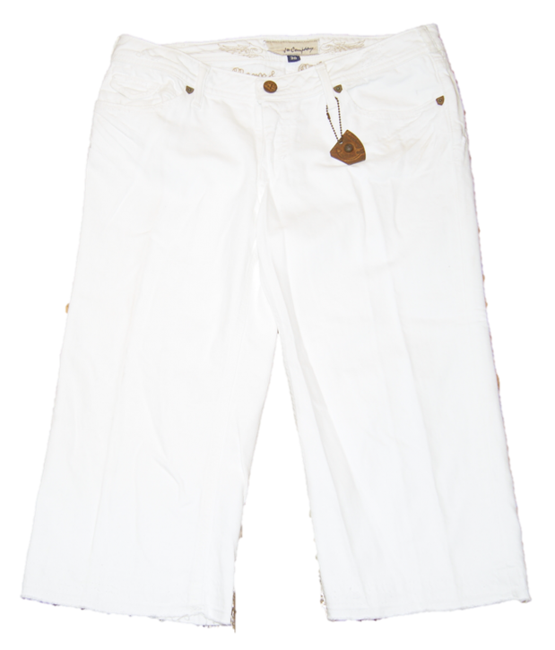 J & COMPANY JEANS BERMUDA CUT 302527 FARBE WEISS