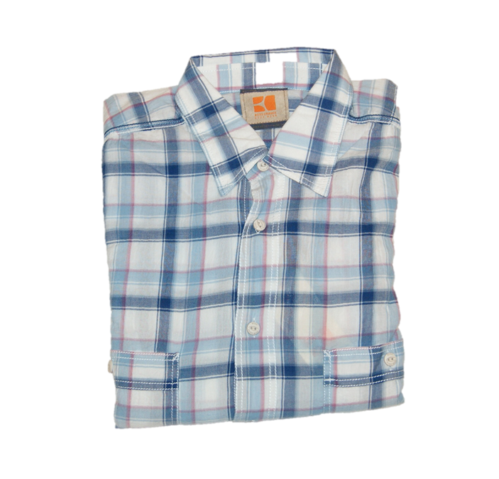 BOSS ORANGE HEMD CALIFOE FARBE BLAU 421