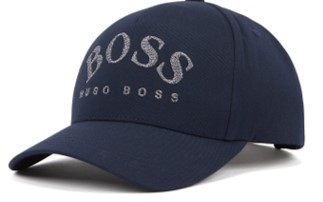 BOSS CAP-CURVED aus leichtem Twill mit geschwungenem Logo dunkelblau 410