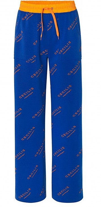 CECILIE COPENHAGEN Jogginghose JANNIE mit all over CECILIE Logo Farbe 280 blue royal