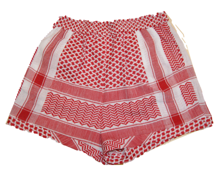 CECILIE COPENHAGEN SHORTS mit Kufiaymuster rot 253