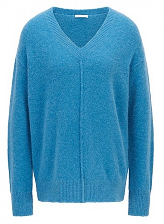 Hugo Boss Relaxed-Fit Pullover C_Fenail mit Naht-Details blau 421 XS