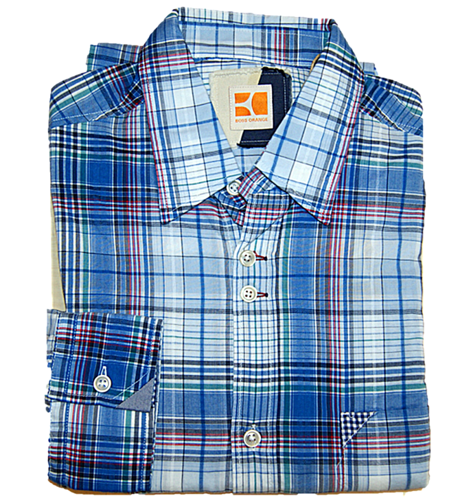 BOSS Regular -Fit Hemd CIELONEROE mit Karomuster aus Baumwolle mehrfarbig 422