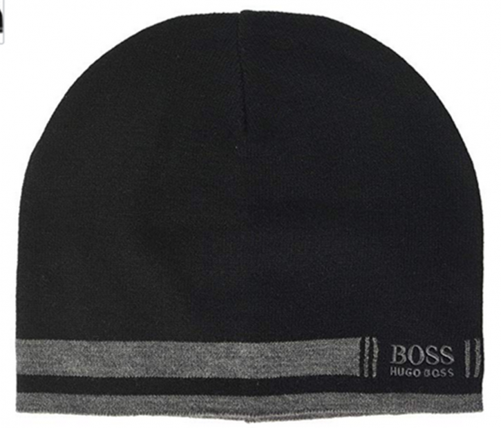 BOSS Softe Mütze CINY-3 mit Logo-Stickerei schwarz 001