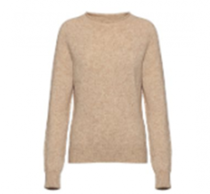 Hugo Boss Pullover C_Fesperanza aus geripptem Strick in Cropped-Länge Farbe sand  277