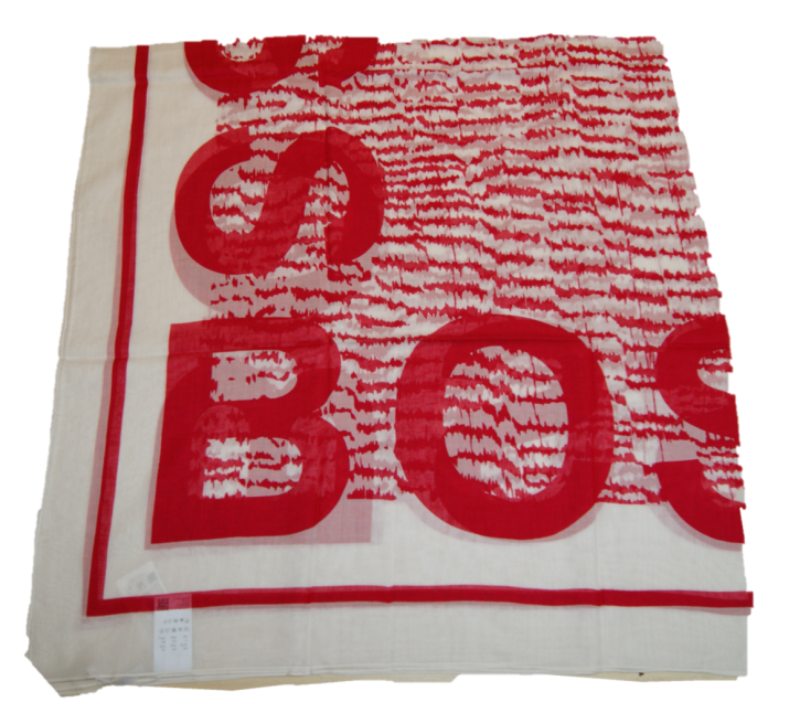 HUGO BOSS Leichter Schal C_LOREDA aus Baumwolle und Modal mit HUGO BOSS Logo Print  965